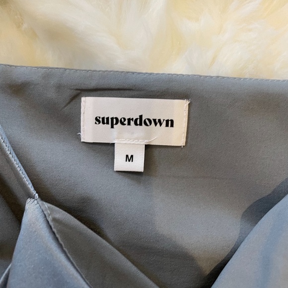 Silky blue superdown top - Picture 3 of 5